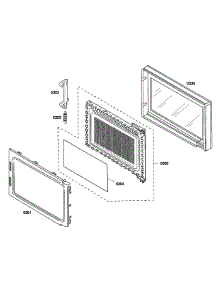 Microwave Door parts for Bosch Wall Oven HBL5760UC/08 from AppliancePartsPros.com