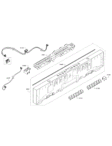 Control Panel parts for Bosch Dishwasher SHV53T53UC/07 from AppliancePartsPros.com