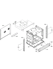 Oven Cabinet parts for Bosch Wall Oven HBL5760UC/08 from AppliancePartsPros.com