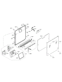 Door parts for Bosch Dishwasher SHV53T53UC/07 from AppliancePartsPros.com