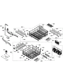 Baskets parts for Bosch Dishwasher SHE55M12UC/64 from AppliancePartsPros.com