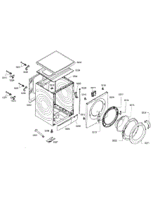 Frame & Door parts for Bosch Washer WAS20160UC/38 from AppliancePartsPros.com
