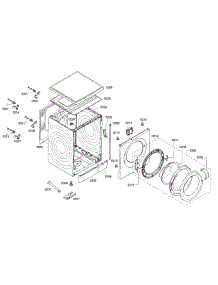 Frame & Door parts for Bosch Washer WAS20160UC/33 from AppliancePartsPros.com
