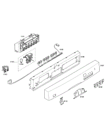 Panel Assembly parts for Bosch Dishwasher SHE44C02UC/17 from AppliancePartsPros.com