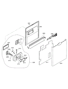 Door Assembly parts for Bosch Dishwasher SHE44C02UC/17 from AppliancePartsPros.com
