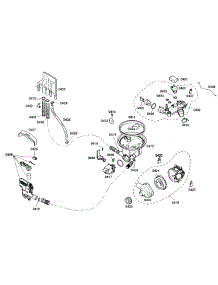 Pump parts for Bosch Dishwasher SHE44C02UC/43 from AppliancePartsPros.com
