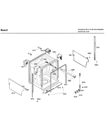 Frame parts for Bosch Dishwasher SHX43C02UC/46 from AppliancePartsPros.com