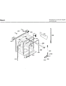 Frame parts for Bosch Dishwasher SHX43C02UC/53 from AppliancePartsPros.com