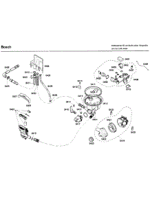 Pump parts for Bosch Dishwasher SHX43C02UC/53 from AppliancePartsPros.com