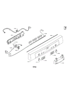 Contorl Panel  /  Facia Panel parts for Bosch Dishwasher SHE3ARF5UC/08 from AppliancePartsPros.com