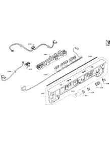 Control Panel parts for Bosch Dishwasher SHX3AR52UC/10 from AppliancePartsPros.com