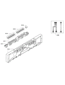 Control Panel parts for Bosch Dishwasher SGV63E03UC/73 from AppliancePartsPros.com