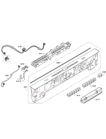 Control Panel parts for Bosch Dishwasher SHX65T55UC/01 from AppliancePartsPros.com