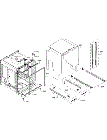 Cabinet parts for Bosch Dishwasher SHX65T55UC/01 from AppliancePartsPros.com