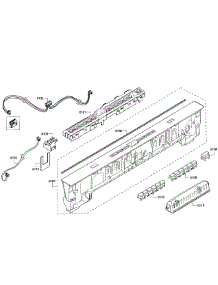 Control Panel parts for Bosch Dishwasher SHX53T55UC/01 from AppliancePartsPros.com