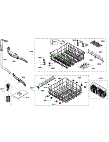 Baskets parts for Bosch Dishwasher SHX6AP05UC/06 from AppliancePartsPros.com