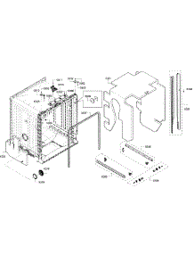 Cabinet parts for Bosch Dishwasher SHX3AR52UC/12 from AppliancePartsPros.com