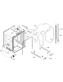 Cabinet parts for Bosch Dishwasher SHX3AR52UC/21 from AppliancePartsPros.com