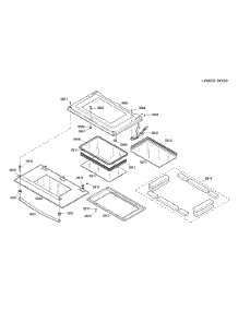 Lower Door parts for Bosch Wall Oven HBL5055AUC/01 from AppliancePartsPros.com