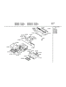 Lower Cavity parts for Bosch Wall Oven HBN752AUC/01 from AppliancePartsPros.com