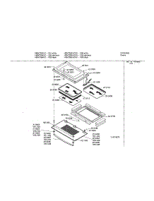 Upper Lower Door parts for Bosch Wall Oven HBN752AUC/01 from AppliancePartsPros.com
