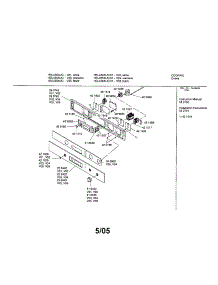 Fascia Panel parts for Bosch Wall Oven HBL435AUC/01 from AppliancePartsPros.com