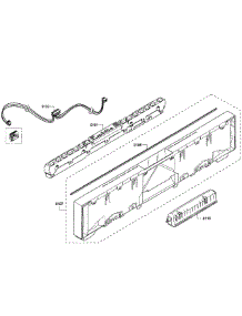 Control Panel parts for Bosch Dishwasher SHV68T53UC/01 from AppliancePartsPros.com