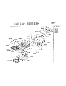 Cavity parts for Bosch Wall Oven HBL445AUC/01 from AppliancePartsPros.com