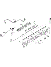 Control Panel parts for Bosch Dishwasher SHX3AR56UC/21 from AppliancePartsPros.com