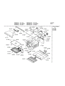 Upper Cavity parts for Bosch Wall Oven HBN455AUC/01 from AppliancePartsPros.com