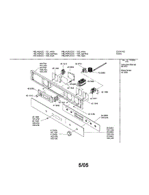 Fascia Panel parts for Bosch Wall Oven HBL446AUC/01 from AppliancePartsPros.com