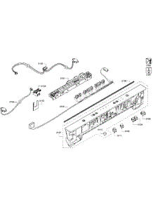 Control Panel parts for Bosch Dishwasher SHX3AR52UC/13 from AppliancePartsPros.com