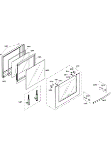 Door Assembly parts for Bosch Wall Oven HBL3460UC/03 from AppliancePartsPros.com