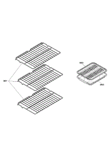 Shelfs parts for Bosch Wall Oven HBL3460UC/03 from AppliancePartsPros.com