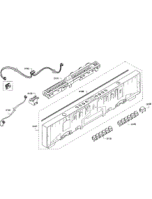 Control Panel parts for Bosch Dishwasher SHV53T53UC/01 from AppliancePartsPros.com
