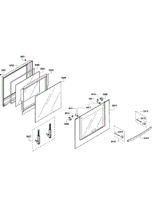 Door Assembly parts for Bosch Wall Oven HBL3460UC/05 from AppliancePartsPros.com