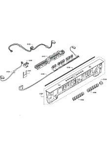 Control Panel parts for Bosch Dishwasher SHX4AT55UC/12 from AppliancePartsPros.com