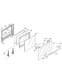 Door Assembly parts for Bosch Wall Oven HBL3460UC/08 from AppliancePartsPros.com