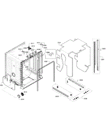 Cabinet parts for Bosch Dishwasher SHX3AR52UC/13 from AppliancePartsPros.com