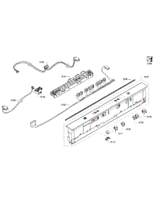 Control Panel parts for Bosch Dishwasher SHX6AP05UC/05 from AppliancePartsPros.com