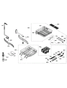 Baskets parts for Bosch Dishwasher SHX55M02UC/50 from AppliancePartsPros.com