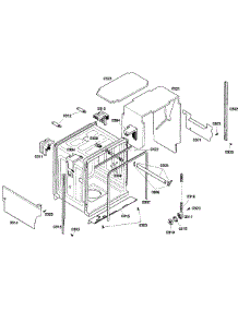 Cabinet parts for Bosch Dishwasher SHX55M02UC/52 from AppliancePartsPros.com