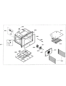 Oven Assembly parts for Bosch Wall Oven HBL3460UC/01 from AppliancePartsPros.com