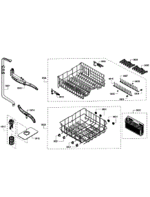 Baskets parts for Bosch Dishwasher SHX4AT55UC/12 from AppliancePartsPros.com