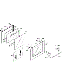 Door Assembly parts for Bosch Wall Oven HBL3460UC/04 from AppliancePartsPros.com