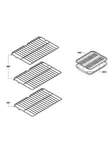 Shelfs parts for Bosch Wall Oven HBL3460UC/04 from AppliancePartsPros.com