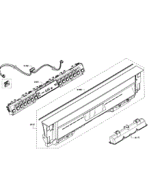 Control Panel parts for Bosch Dishwasher SHE68T56UC/01 from AppliancePartsPros.com