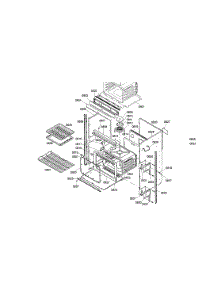 Lower Body parts for Bosch Wall Oven HBN5055AUC/01 from AppliancePartsPros.com