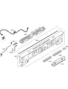 Control Panel parts for Bosch Dishwasher SHP65T55UC/01 from AppliancePartsPros.com