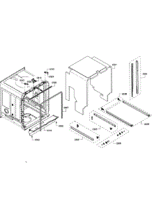 Cabinet parts for Bosch Dishwasher SHE68T52UC/01 from AppliancePartsPros.com